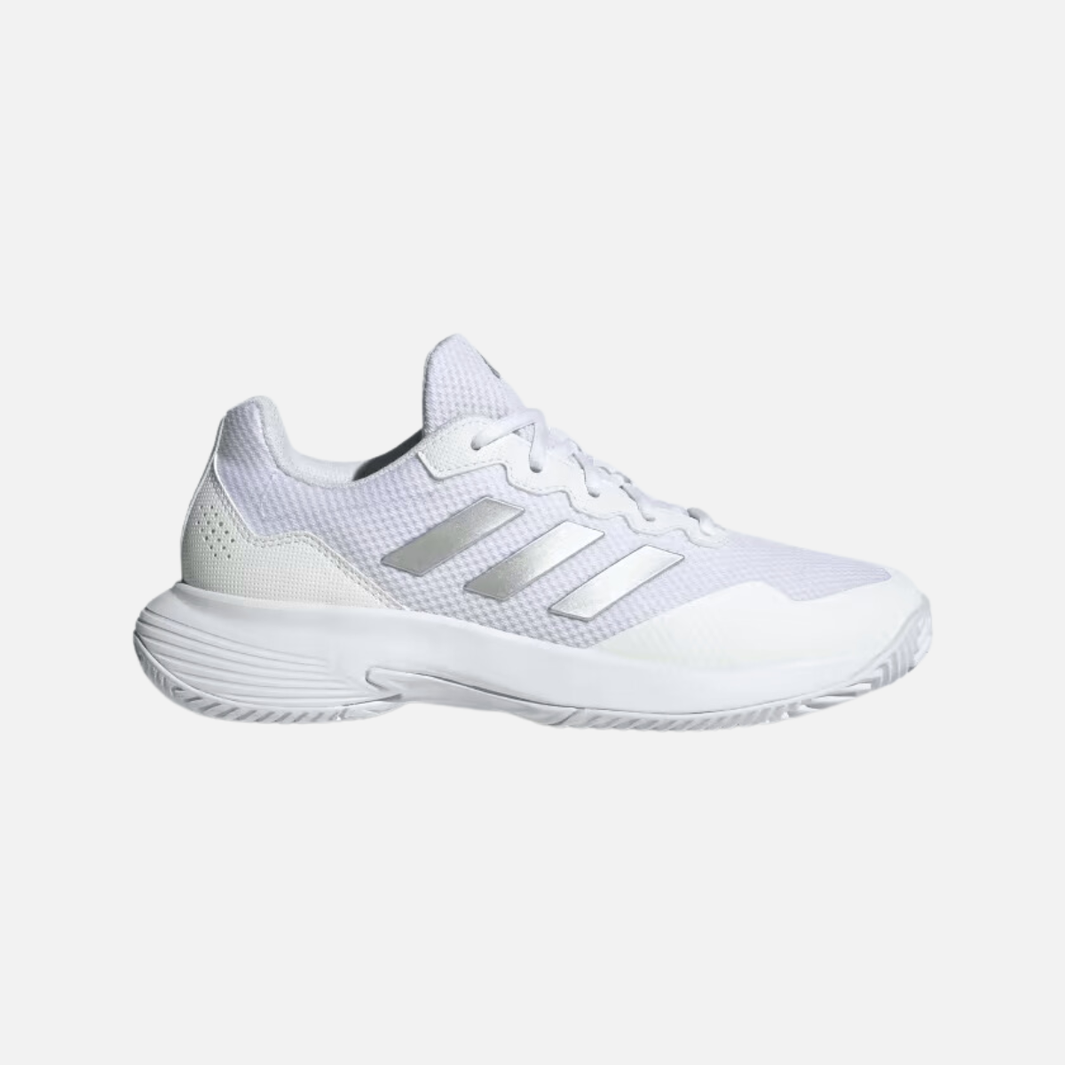 Adidas GAMECOURT 2.0 Tennis shoes -Cloud White/Silver Metallic/Cloud White
