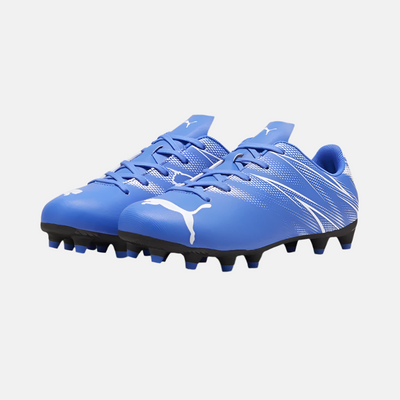 Puma Attacanto FG/AG Junior Kids Unisex Football Shoes -Bluemazing/White