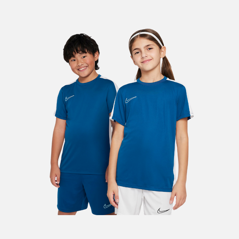 Nike Dri-FIT Academy23 Kids' Football Top -Court Blue/White/Aquarius Blue