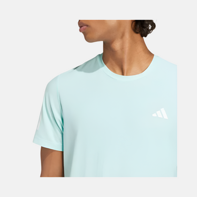 Adidas Own the Run Men's Running T-shirt -Semi Flash Aqua