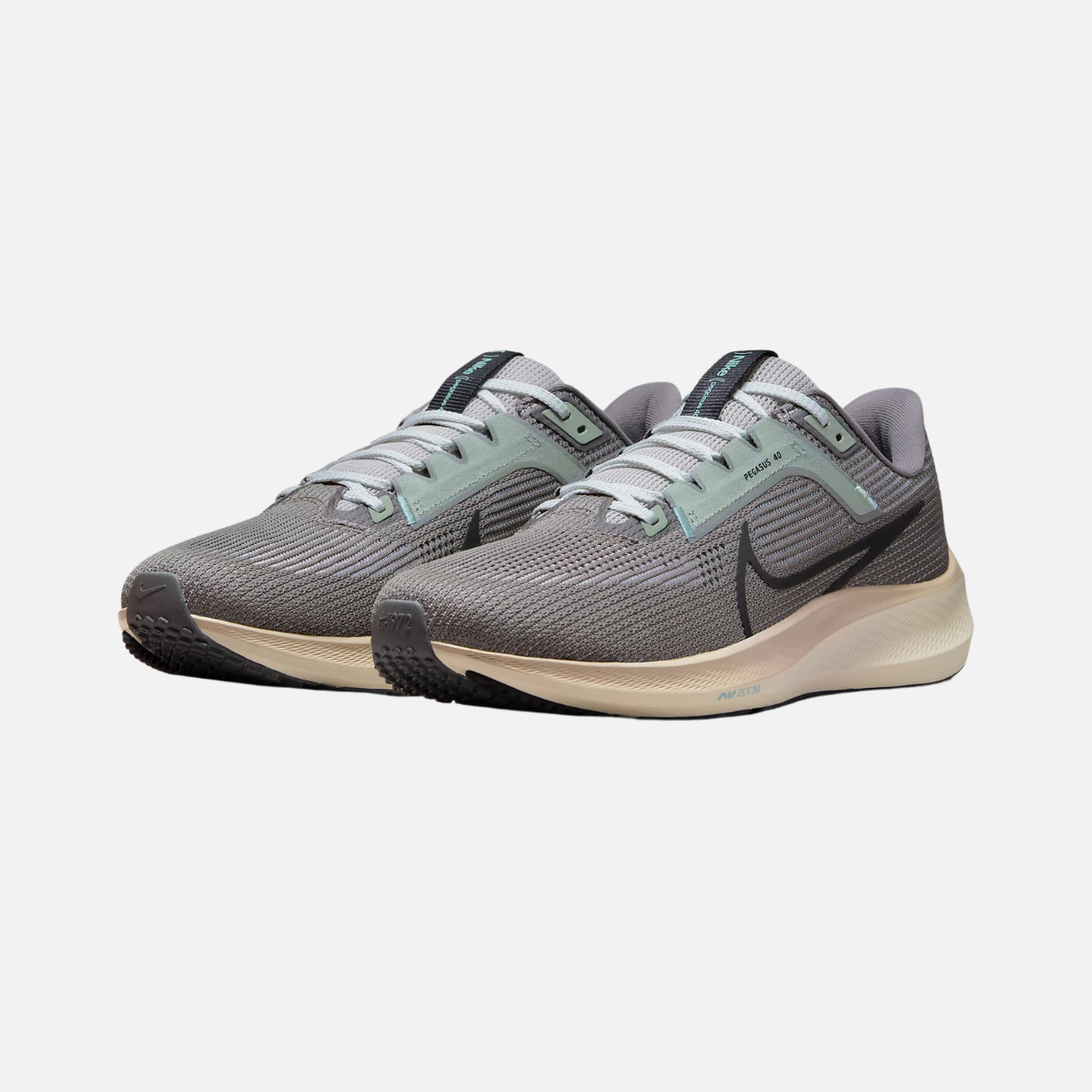 Nike Pegasus 40 Premium Men's Road Running Shoes -Light Iron Ore/Flat Pewter/Mica Green/Black