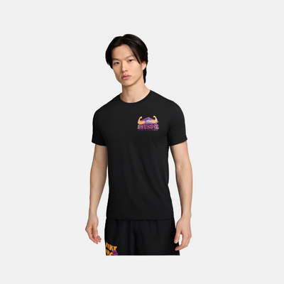 Nike Men's Dri-FIT Fitness T-Shirt -Black