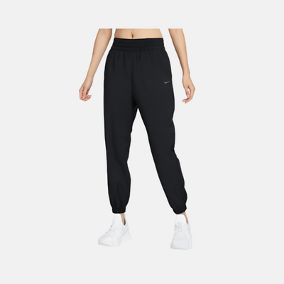 Nike One Dri-FIT High-Waisted 7/8 Women's Joggers -Black/Black