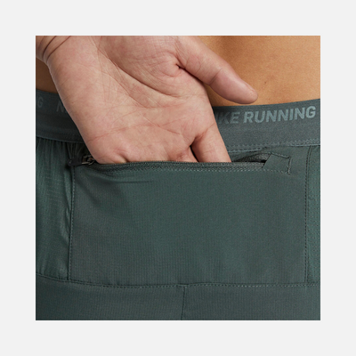 Nike Dri-FIT Stride Men's 18cm (approx.) 2-in-1 Running Shorts -Vintage Green/Bicoastal/Black