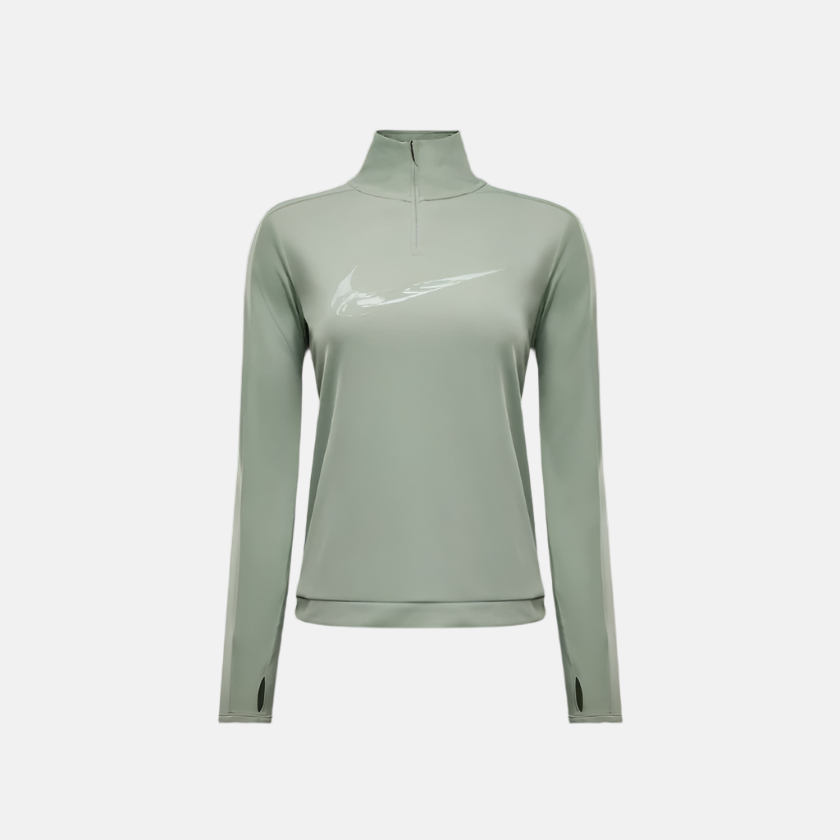 Nike Swoosh Dri-FIT 1/4-Zip Women's Running Mid Layer -Jade Horizon/Royal Pulse