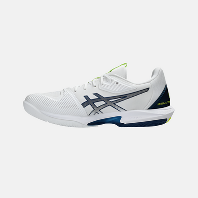 Asics Solution Speed 3 Men's Tennis Shoes - White/Mako Blue