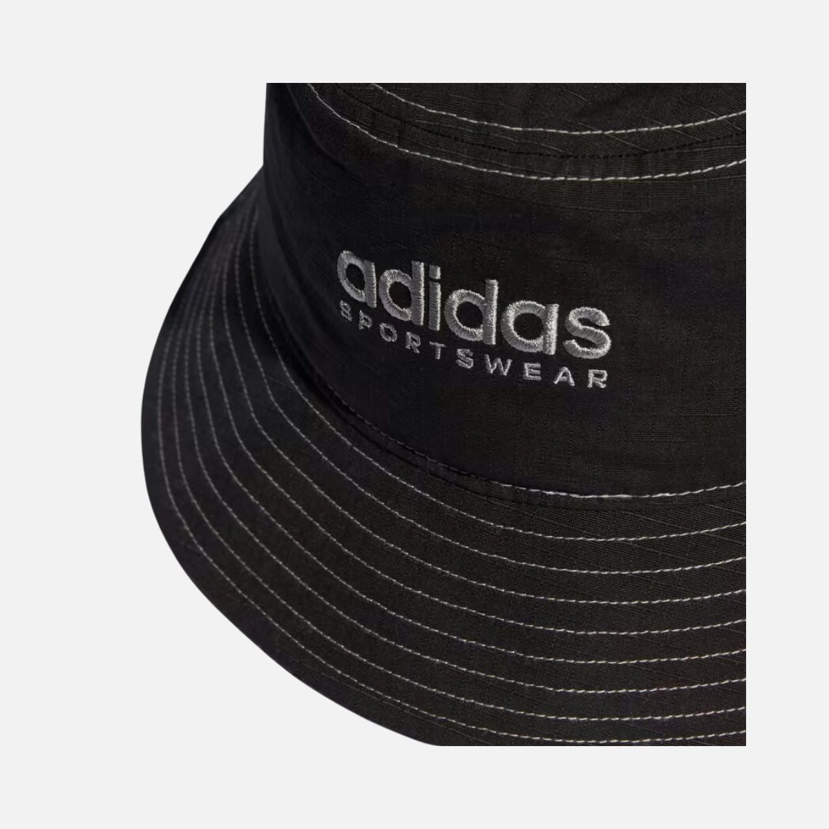 Adidas Classic Cotton Bucket Hat -Black/White/Grey Three