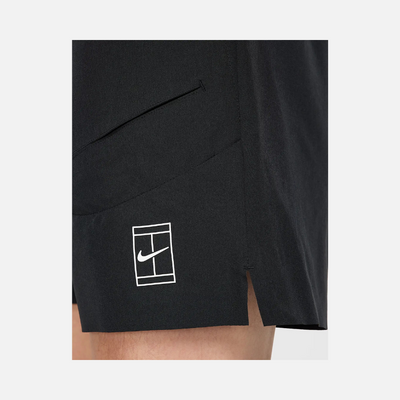 Nike Court Advantage Men's Dri-FIT 6" Tennis Shorts -Black/White
