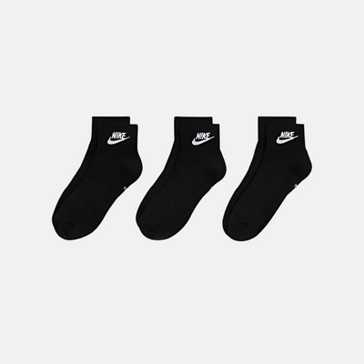 Nike Everyday Essential Ankle Socks (3 Pairs) -Black/White