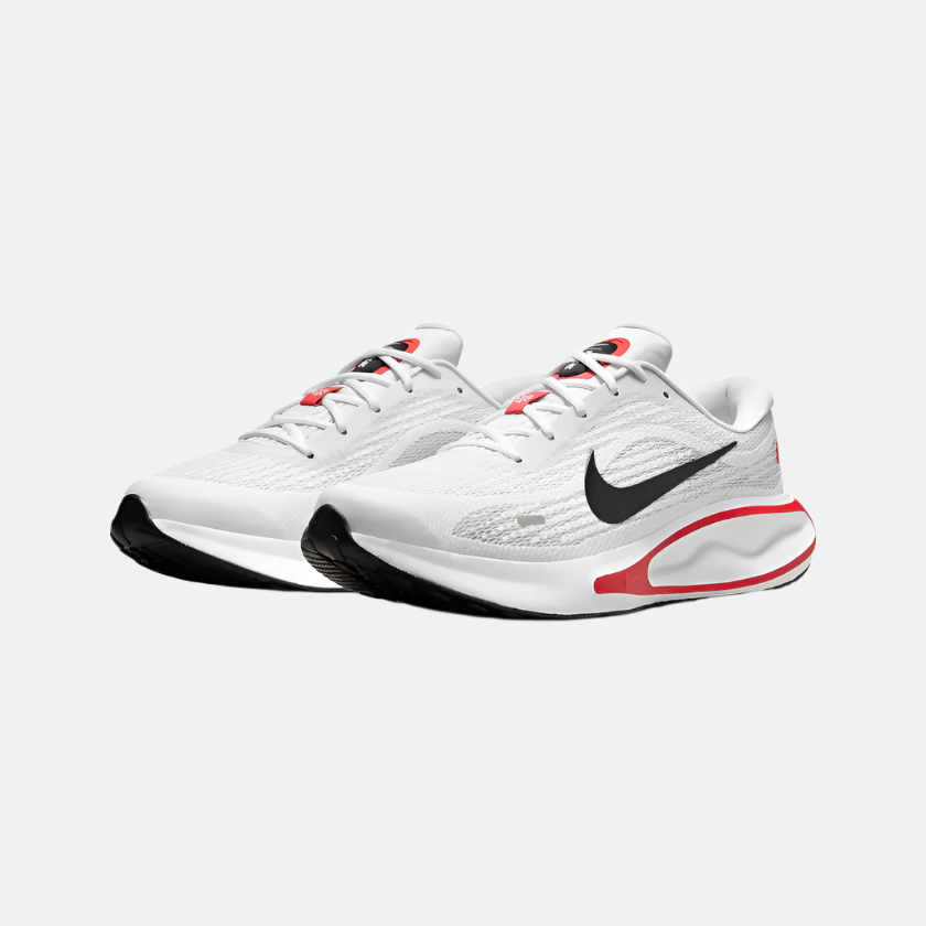 Nike Journey Run Men's Road Running Shoes -White/Fire Red/Cement Grey/Black