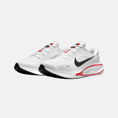 Nike Journey Run Men's Road Running Shoes -White/Fire Red/Cement Grey/Black