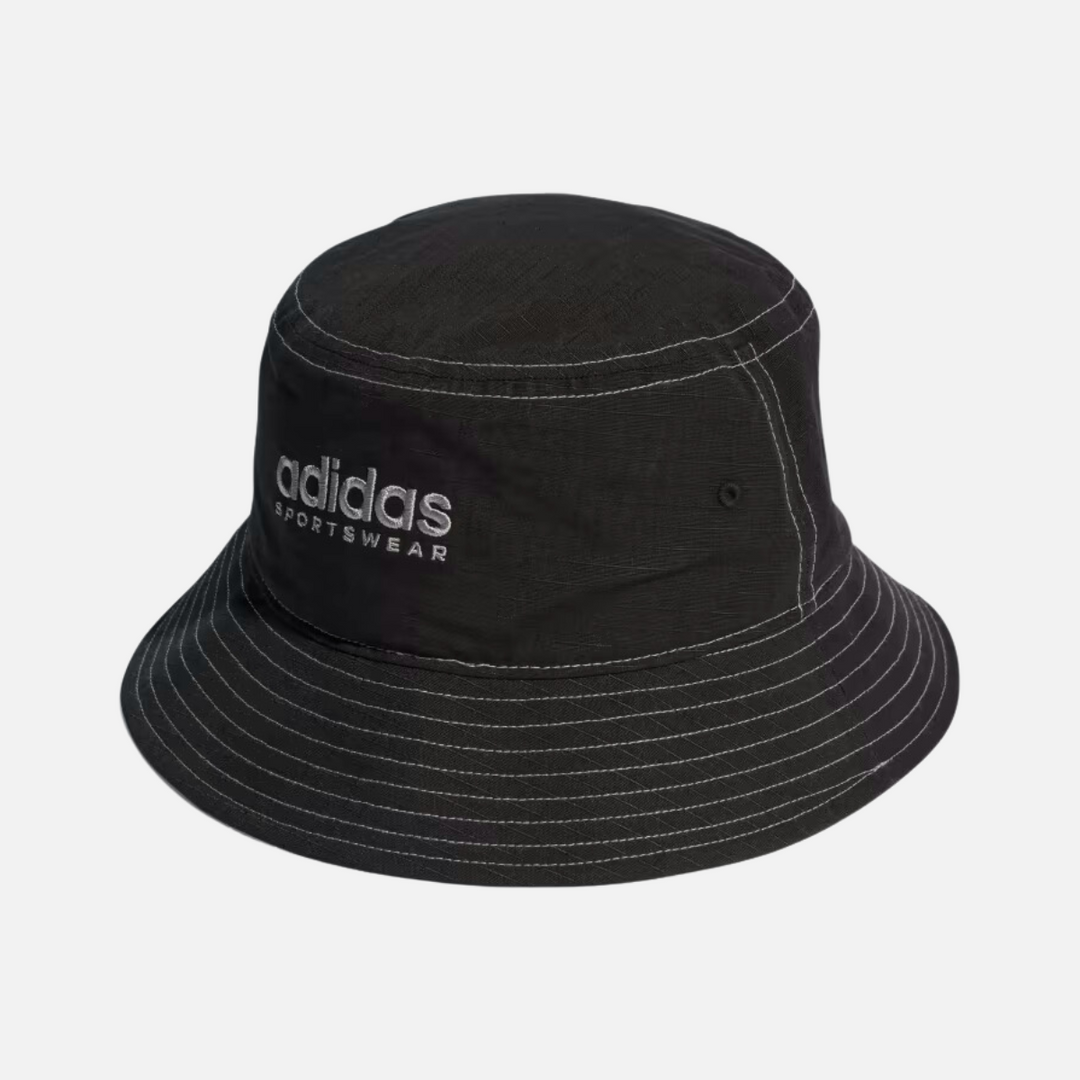 Adidas Classic Cotton Bucket Hat -Black/White/Grey Three