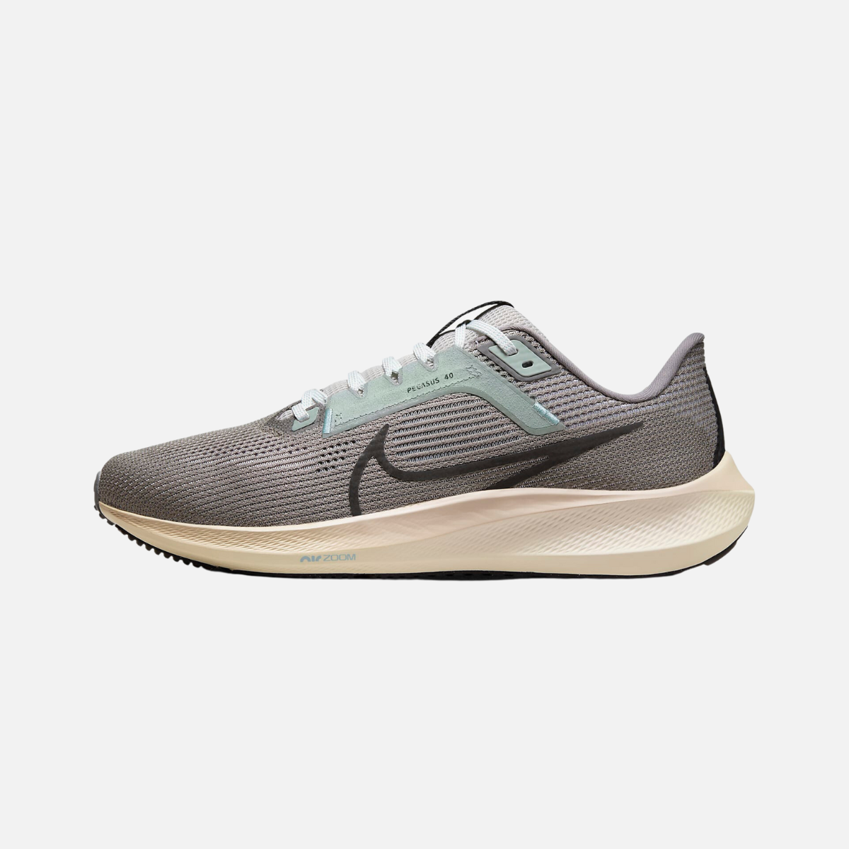 Nike Pegasus 40 Premium Men's Road Running Shoes -Light Iron Ore/Flat Pewter/Mica Green/Black