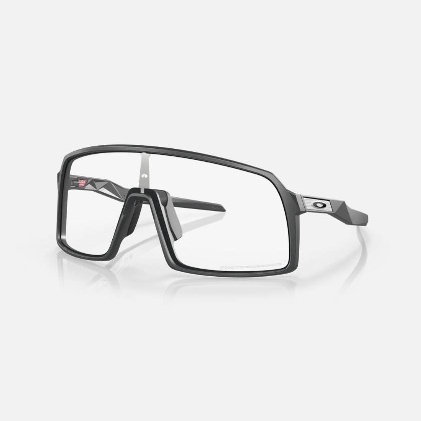 Oakley Sutro Matte Clear Black Iridium Photochromic Sunglasses Matte Carbon Frame