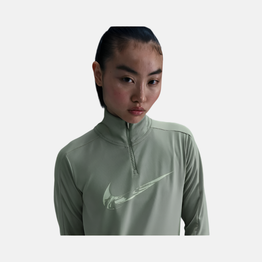 Nike Swoosh Dri-FIT 1/4-Zip Women's Running Mid Layer -Jade Horizon/Royal Pulse