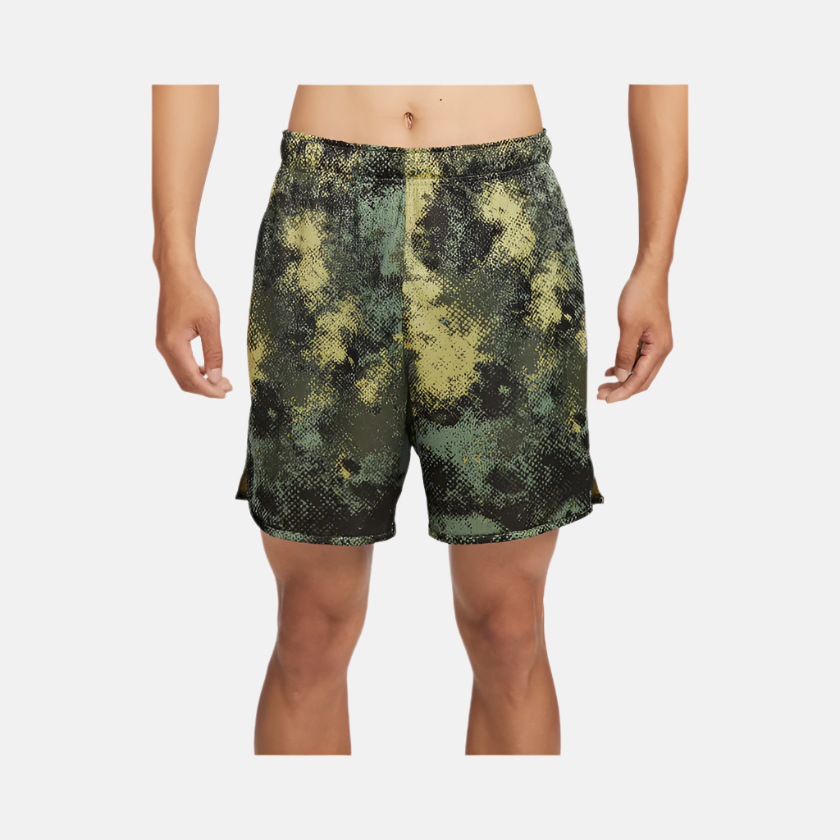 Nike Totality Camo 18cm (approx.) Dri-FIT Unlined Fitness Men's Shorts -Oil Green/Black/Medium Olive/Black