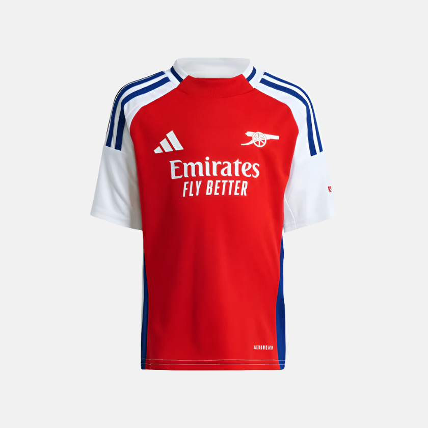 Arsenal 24/25 Home Kids Unisex Football Mini Kit (1-6 Years) -Better Scarlet/White