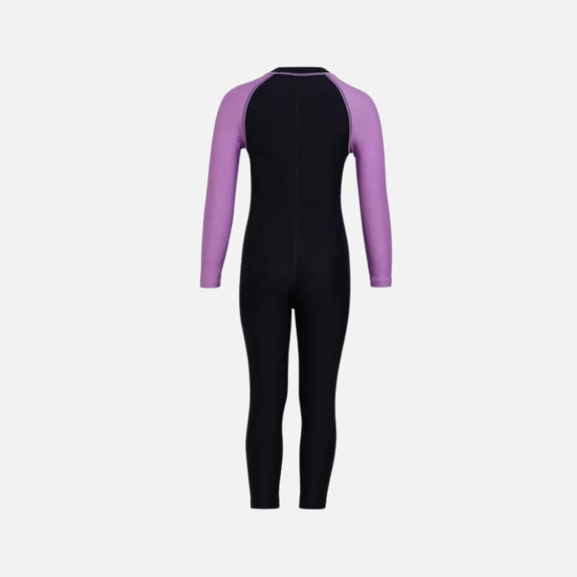 Speedo Endurance All in One Junior Girl Swim Suit -True Navy/Sweet Purple