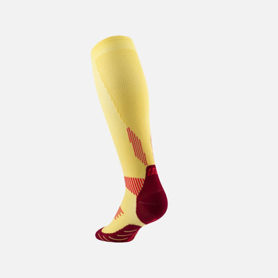 Cep Core Run Socks Tall Men - marigold/burgundy