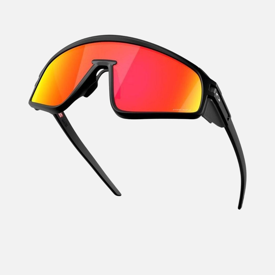 Oakley Latch Panel Sunglasses Matte Black/Prizm Ruby Lenses