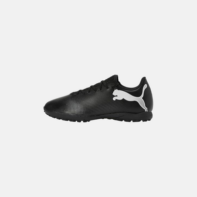 Puma Men Future 7 Play TT Football Shoe - Black/White