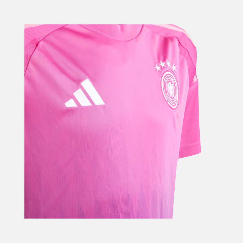 Adidas Germany 24 Away Kids Boy Football Jersey (7-16 Years) - Semi Lucid Fuchsia/Team Colleg Purple