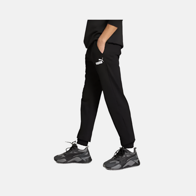 Puma Solid Men's Track Pants -Black