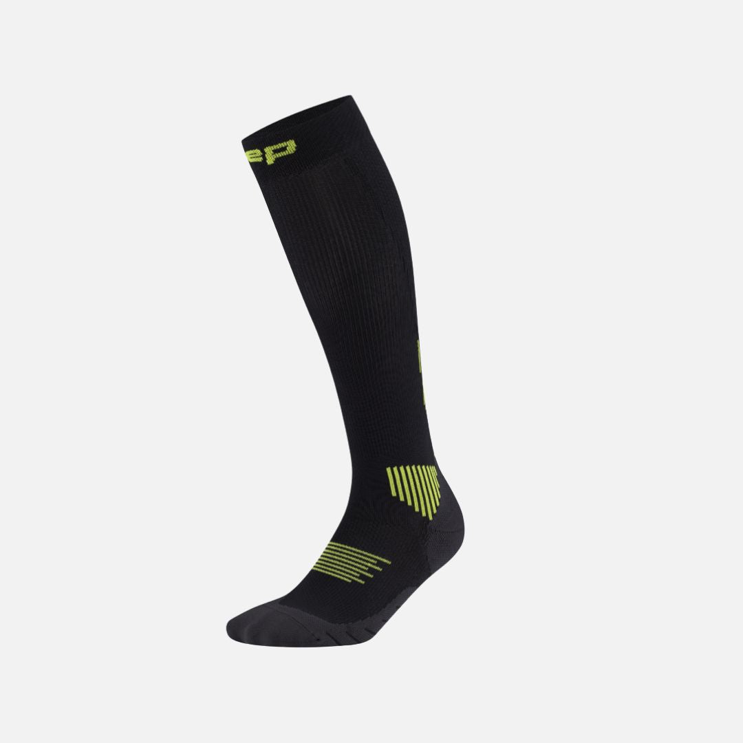 Cep Core Run Socks Tall Men - black/lime