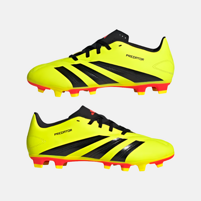 Adidas Predator Club Flexible Ground Unisex Football Shoes -Team Solar Yellow 2/Core Black/Solar Red