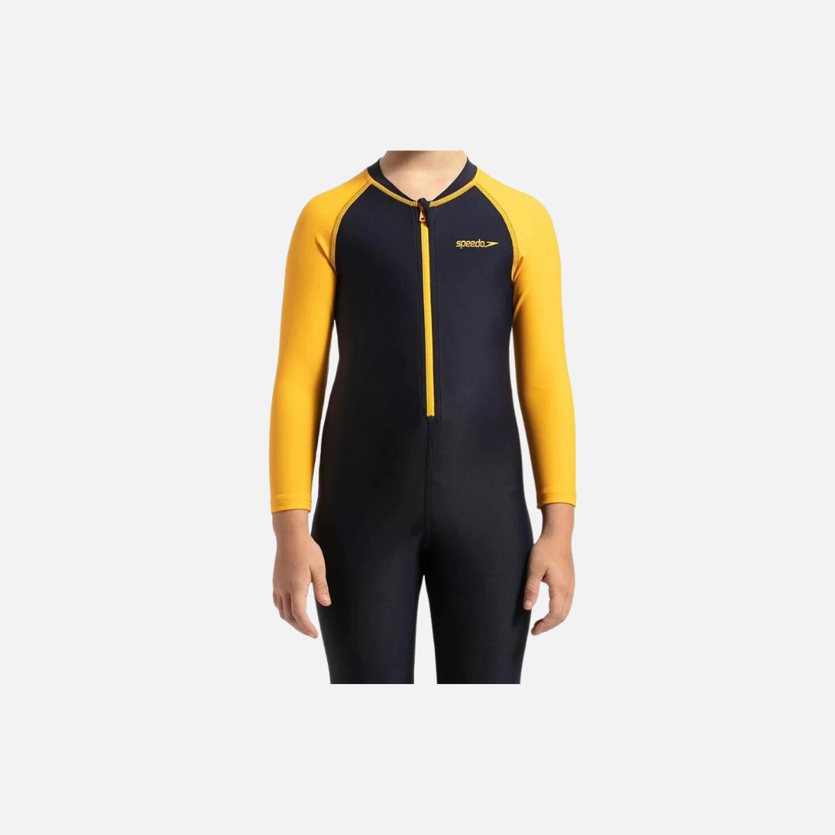 Speedo Color Block All in 1 Kids Swimwear -True navy/Mango