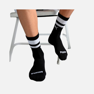 Puma Heritage Striped Short Crew Socks Pack of 3