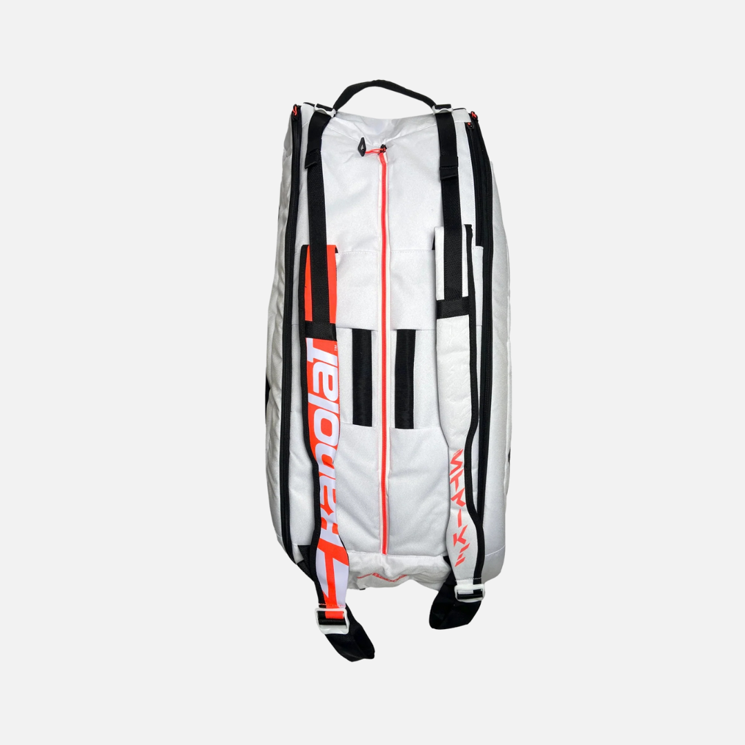 BABOLAT RHX12 PURE STRIKE  WHITE/BLACK/RED TENNIS KIT BAG