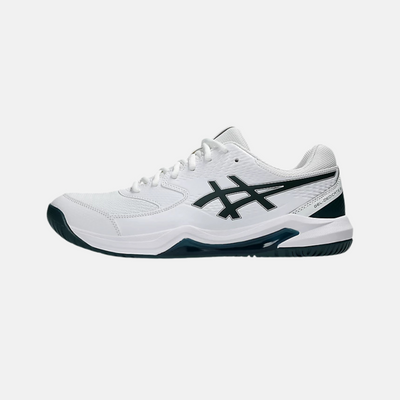 ASICS Men's GEL-DEDICATE 8 Tennis Shoes - White/Saxon Green