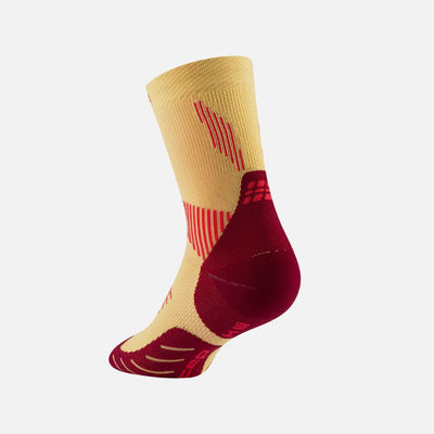 Cep Core Run Socks Mid Cut Women - marigold/burgundy