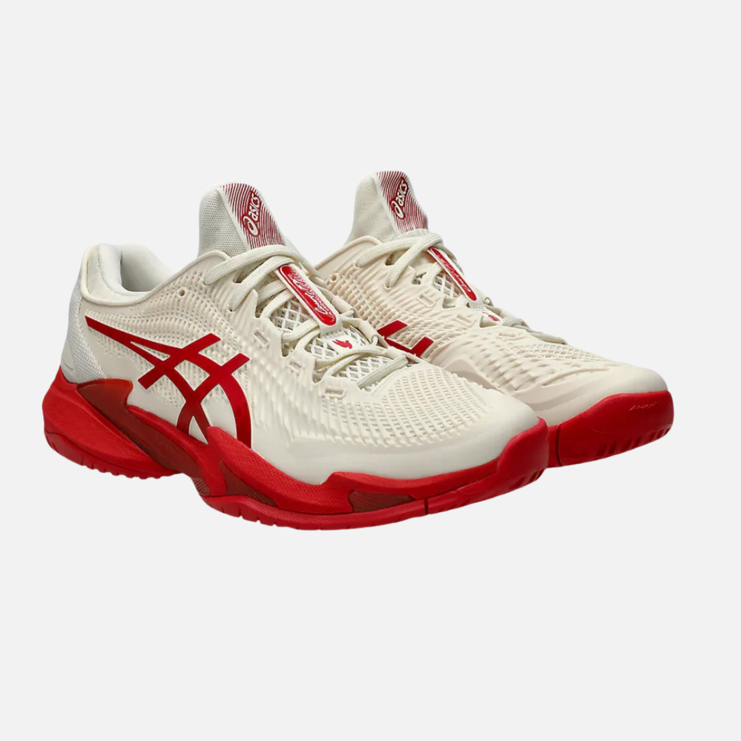 COURT FF 3 NOVAK tennis shoes - Cream/red