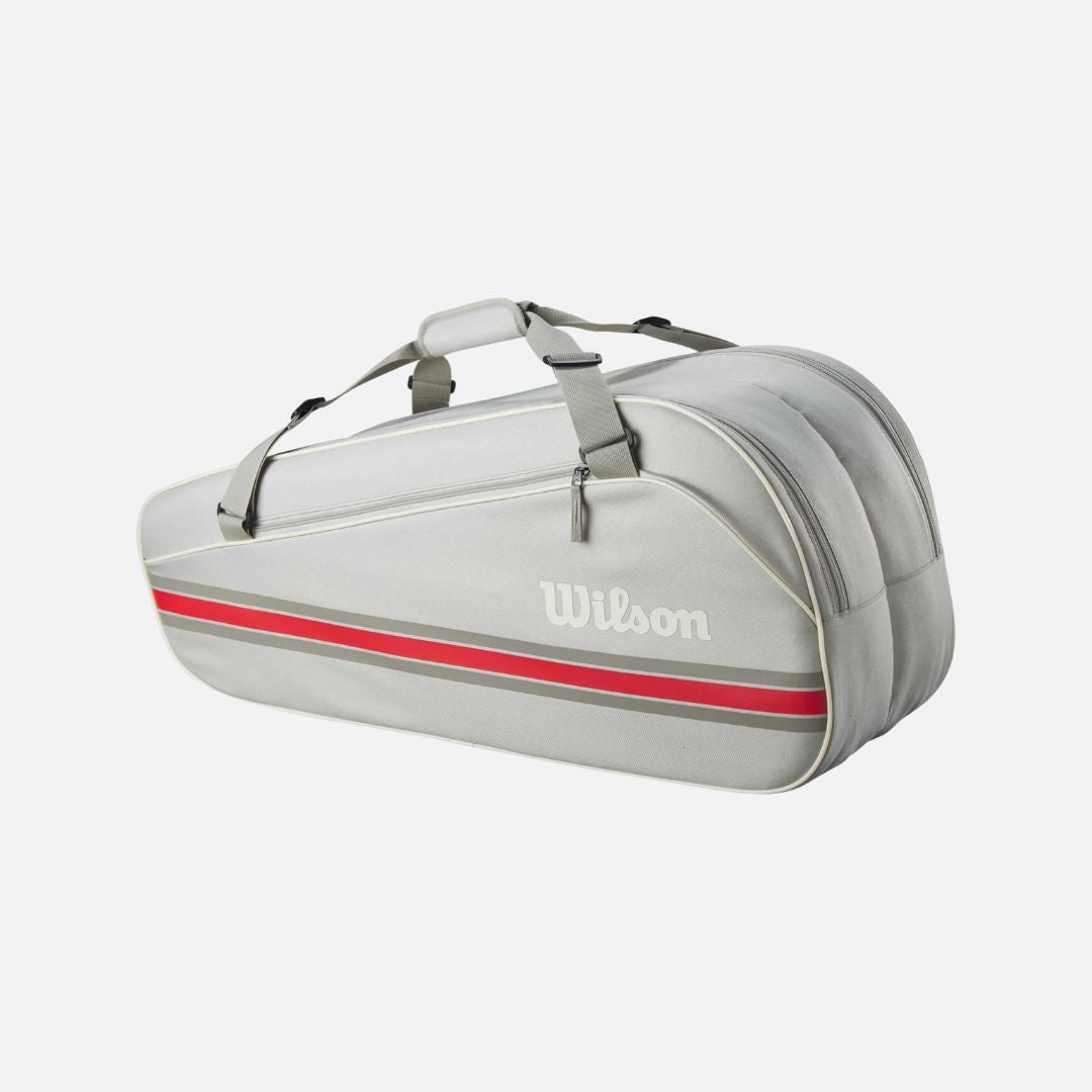 Wilson TEAM 6PK Racket Bag (6 rackets), Green,