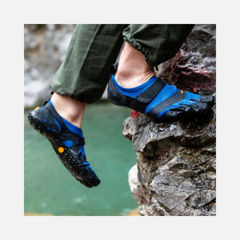 Vibram V-Aqua men's Barefoot Shoe - Blue/Black