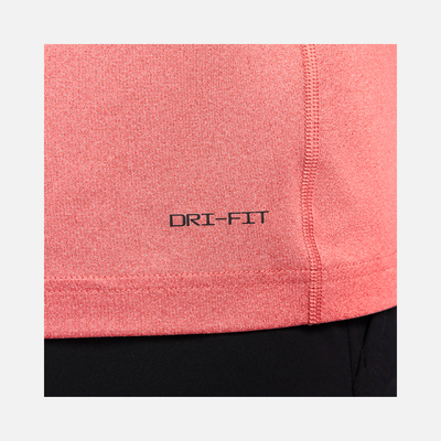 Nike Dri-FIT Ready Men's Short-Sleeve Fitness Top -University Red/Heather/Black