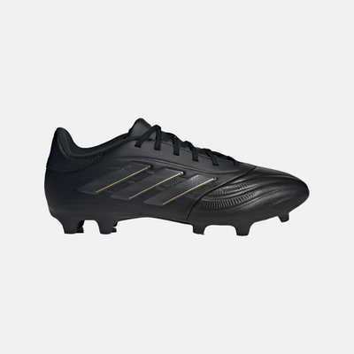 Adidas Copa Pure 2 League Firm Ground Men's Football Shoes - Core Black/Carbon/Gold Metallic