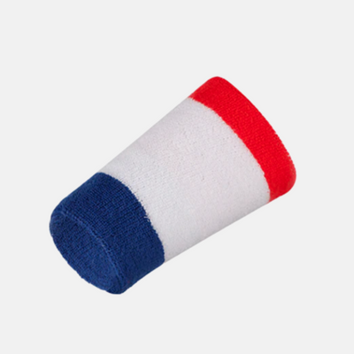 Nike Swoosh Double Wrist Band – White/Blue/Red