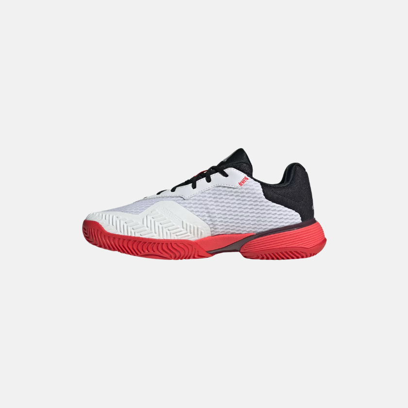 Adidas Kids’ Barricade Tennis Shoes Unisex - Cloud White/ Core Black/ Lucid Red