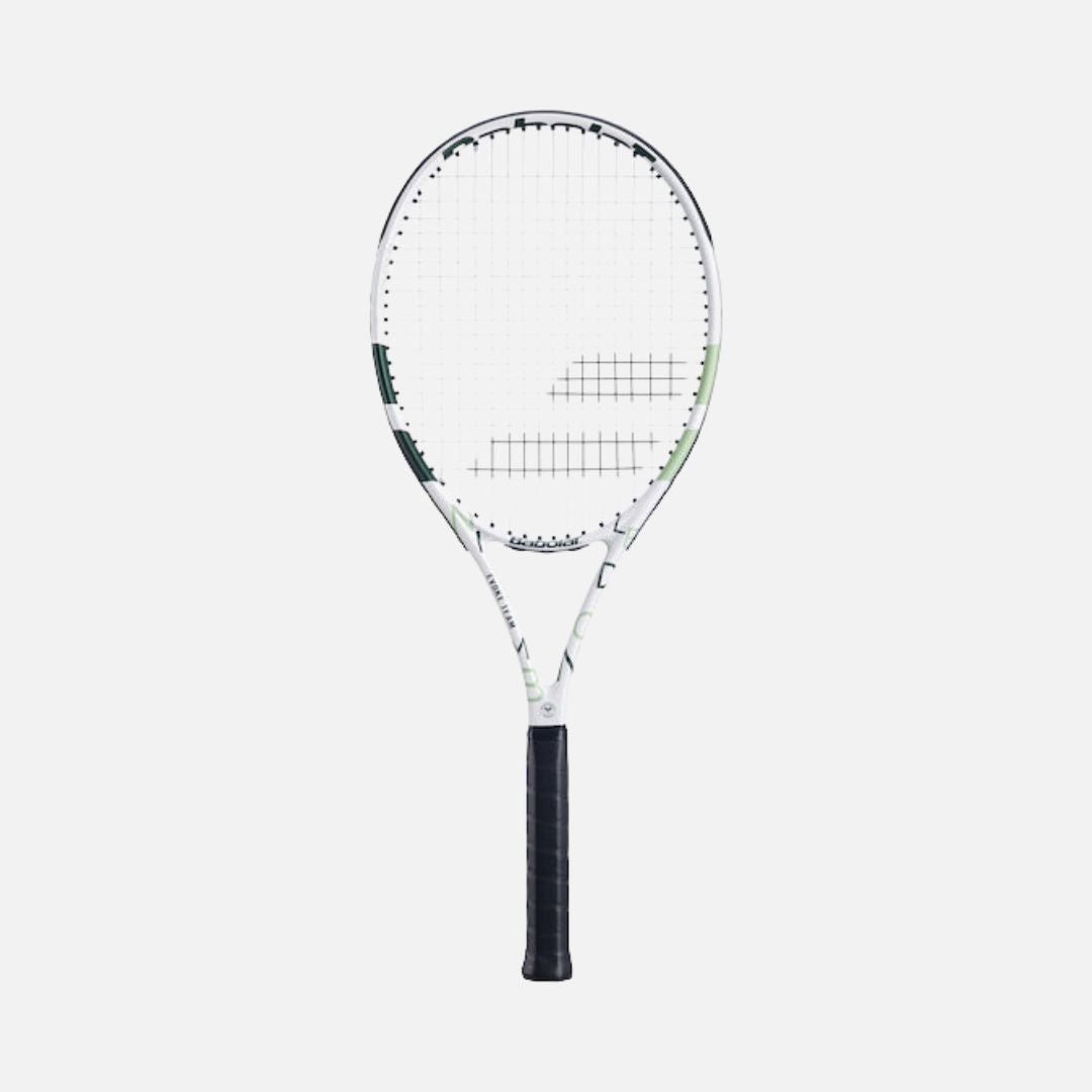 BABOLAT EVOKE TEAM WIM TENNIS RACQUET WHITE/GERRN - STRUNG