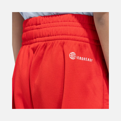 Adidas Kids Boy Linear Graphics shorts (7-16 Years) -Better scarlet