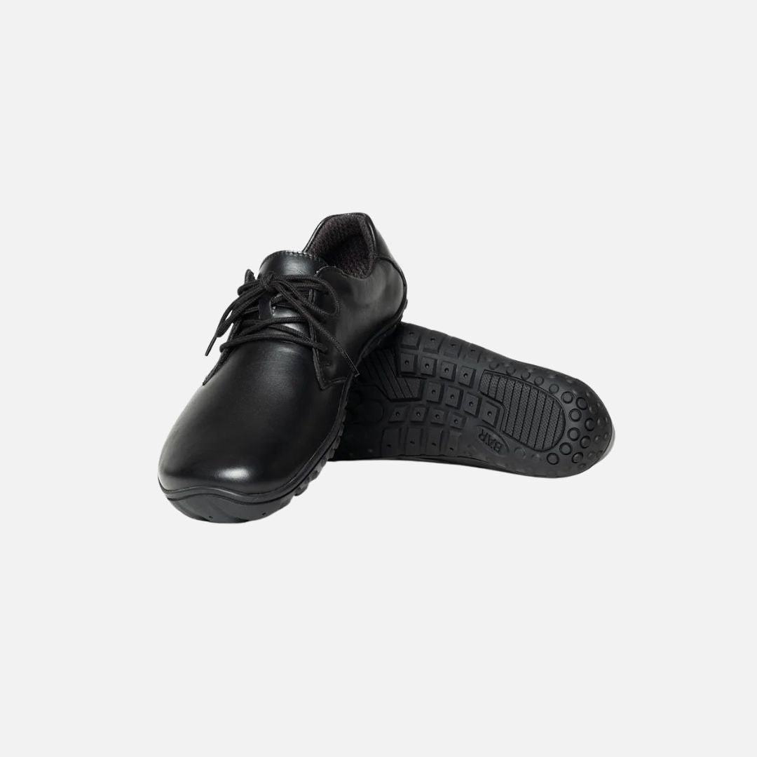 BAER URBN Leder Executive unisex Barefoot Shoes- Black
