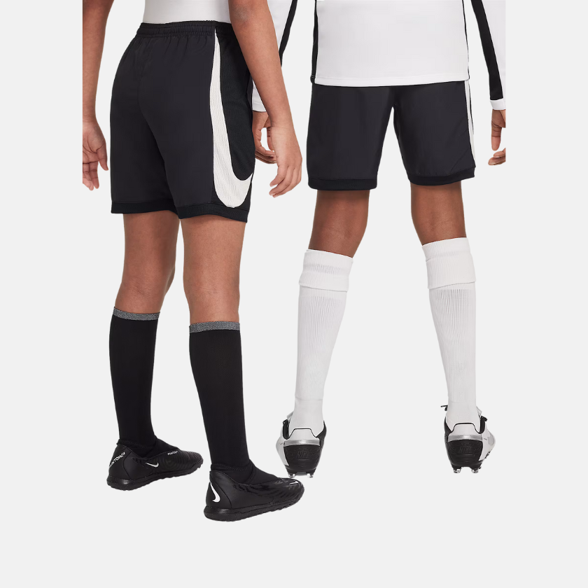 Nike Academy Older Kids' Dri-FIT Football Shorts – Black/Pale Ivory
