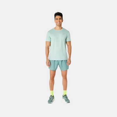 Asics Silver Short Sleeve Men's Running T-shirt -Light Celadon