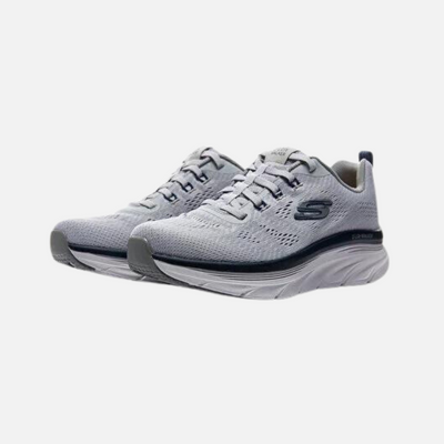 Skechers D'Lux Walker - Commuter Men's Lifestyle Shoes -Gray/Navy