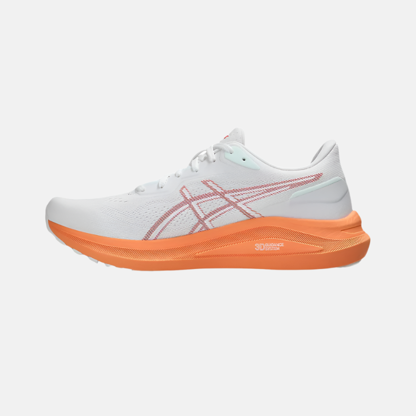 Asics GT-1000 13 Men's Running Shoes -White/Coral Reflective