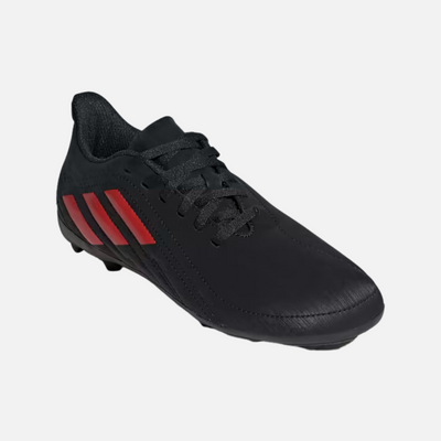 Adidas Deportivo Flexible Ground Kids Football Shoes -Core Black/Active Red/Cloud White