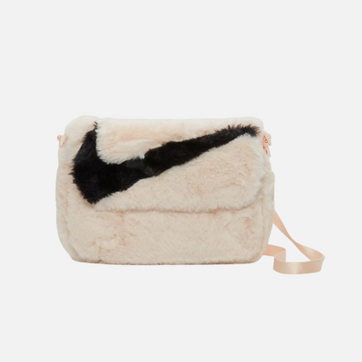 Nike Sportswear Futura 365 Faux Fur Crossbody Bag (1L) -Guava Ice/Guava Ice/Black